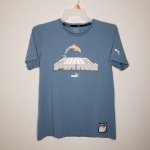 Puma Pink Dolphin Graphic T Shirt || Men's Size: Medium